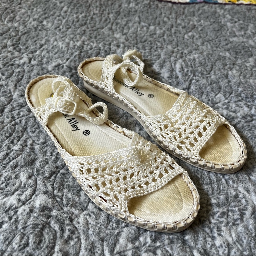 Peacock Alley | Crochet Sandals